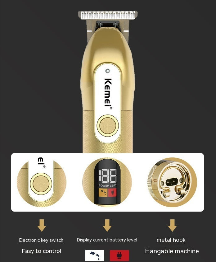 LCD Digital Display USB High Power Electric Hair Clipper