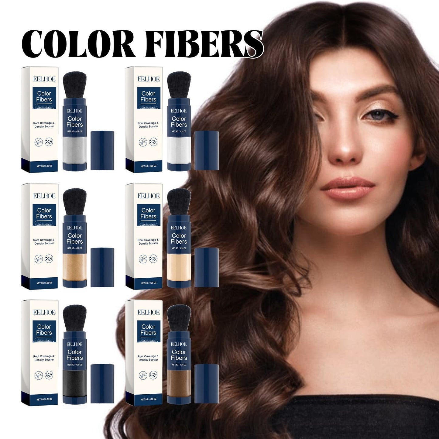 Thick Hair Fiber Powder Hair Fluffy Color Supplement