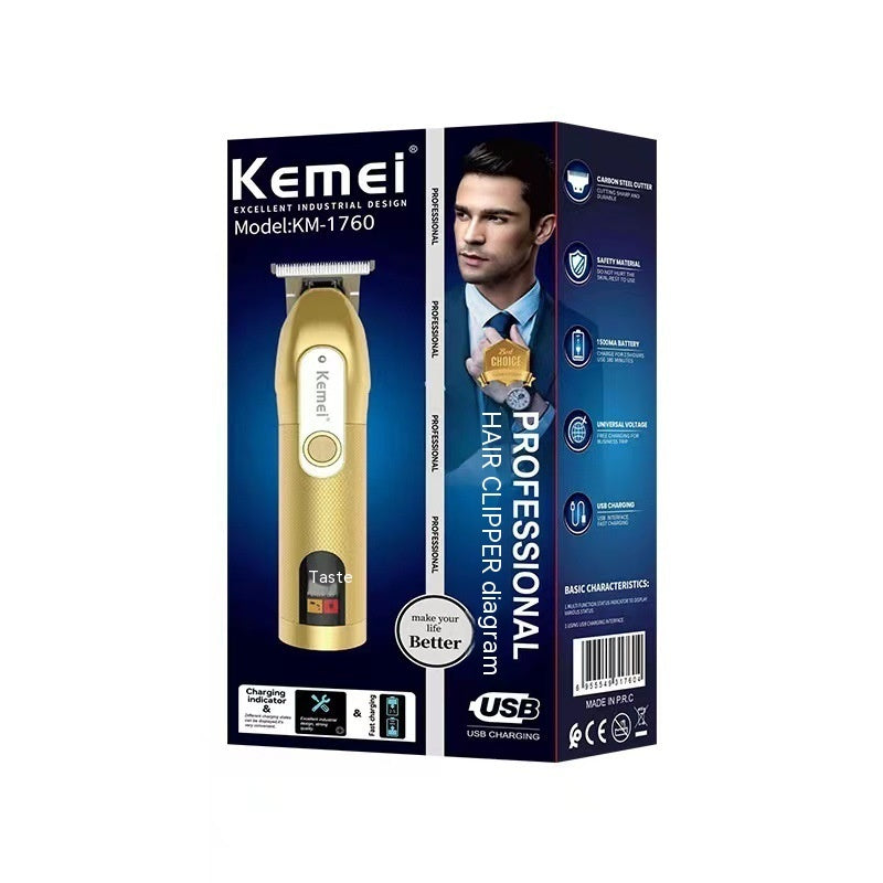 LCD Digital Display USB High Power Electric Hair Clipper
