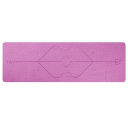 Non-Slip Position Line Yoga Mat
