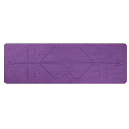 Non-Slip Position Line Yoga Mat