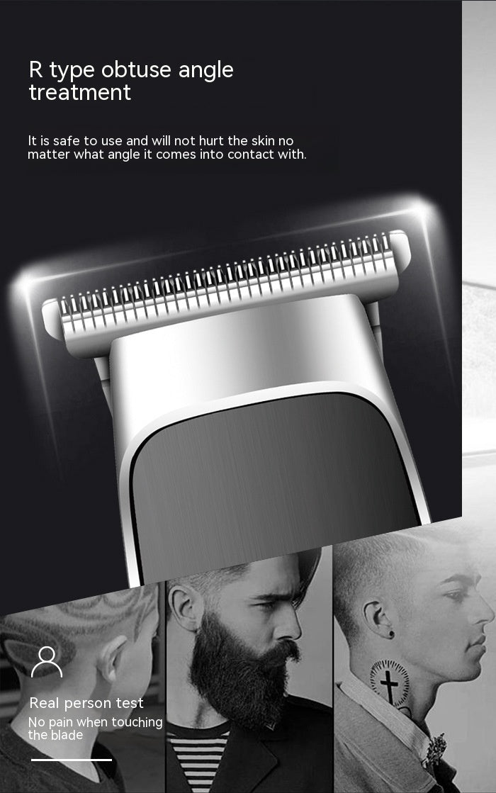 Oil Head Engraving Scissors Digital Display USB Charging Double Cutter Head Electric Clipper