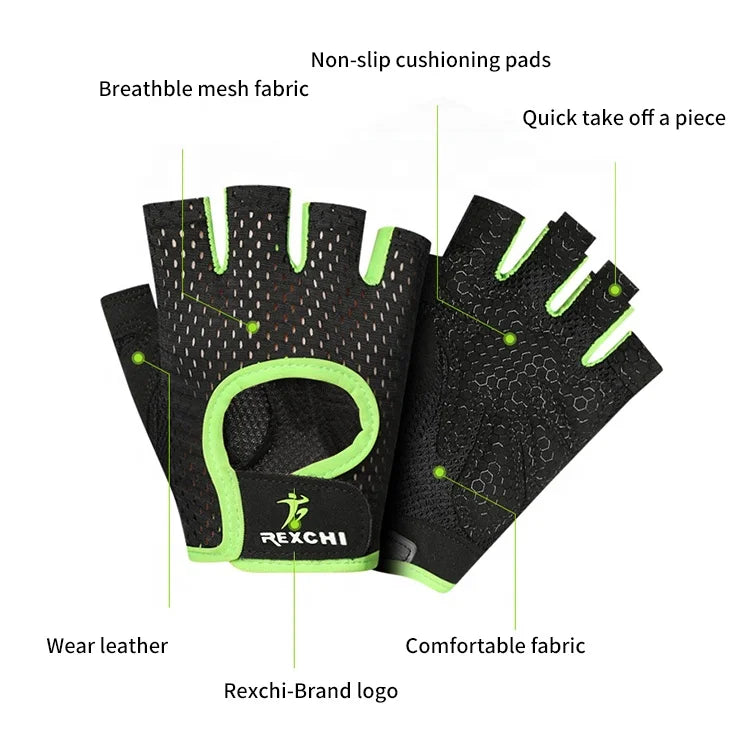 REXCHI XG07 New Fashion Sport Gloves Gym Lifting Workout Fitness Weight Lifting Gloves Gym for Men and Women Gloves Gym Lifting