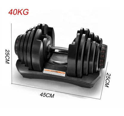 48kg/90 lbs. Smart Dumbbells for Men: Fast, Detachable, and Adjustable Design, Suitable for Household and Gym Fitness Equipment