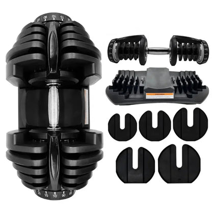48kg/90 lbs. Smart Dumbbells for Men: Fast, Detachable, and Adjustable Design, Suitable for Household and Gym Fitness Equipment