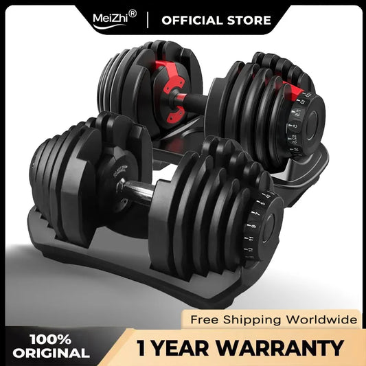 48kg/90 lbs. Smart Dumbbells for Men: Fast, Detachable, and Adjustable Design, Suitable for Household and Gym Fitness Equipment