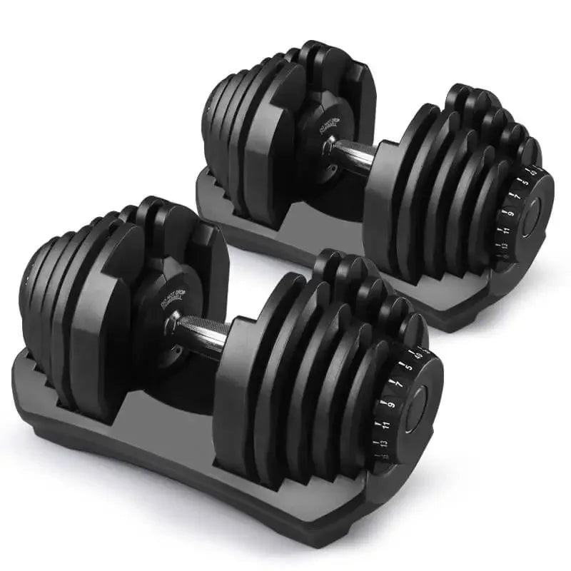 48kg/90 lbs. Smart Dumbbells for Men: Fast, Detachable, and Adjustable Design, Suitable for Household and Gym Fitness Equipment