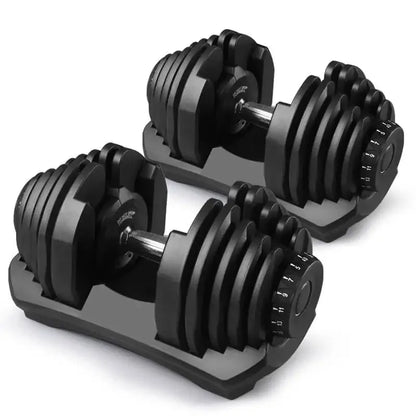 48kg/90 lbs. Smart Dumbbells for Men: Fast, Detachable, and Adjustable Design, Suitable for Household and Gym Fitness Equipment