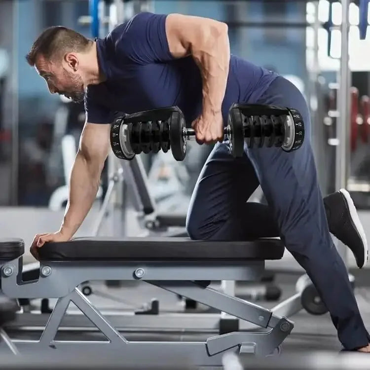 48kg/90 lbs. Smart Dumbbells for Men: Fast, Detachable, and Adjustable Design, Suitable for Household and Gym Fitness Equipment