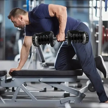 48kg/90 lbs. Smart Dumbbells for Men: Fast, Detachable, and Adjustable Design, Suitable for Household and Gym Fitness Equipment