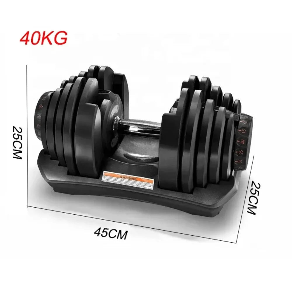 48kg/90 lbs. Smart Dumbbells for Men: Fast, Detachable, and Adjustable Design, Suitable for Household and Gym Fitness Equipment