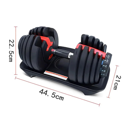 48kg/90 lbs. Smart Dumbbells for Men: Fast, Detachable, and Adjustable Design, Suitable for Household and Gym Fitness Equipment