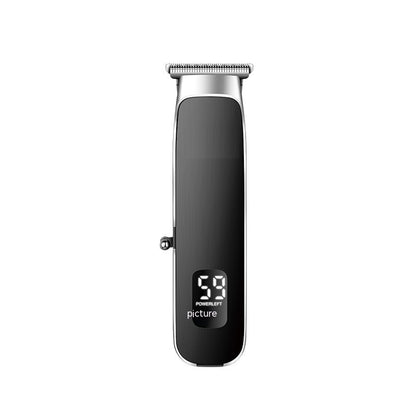 Oil Head Engraving Scissors Digital Display USB Charging Double Cutter Head Electric Clipper